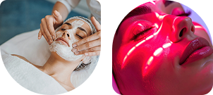 Custom Facial + LED Light Enhancement