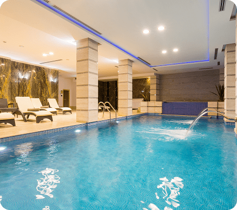 Relaxation area at Zuri's Petite Spa