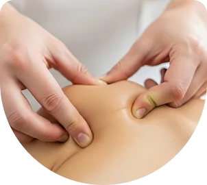 Therapeutic focus massage at Zuri's Petite Spa