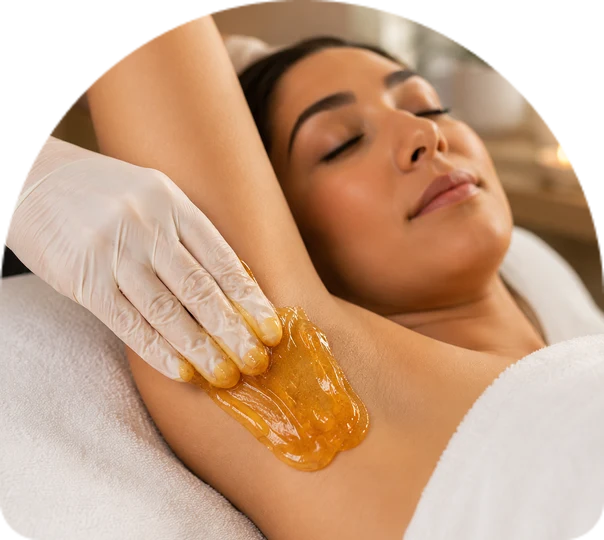 Underarms sugaring